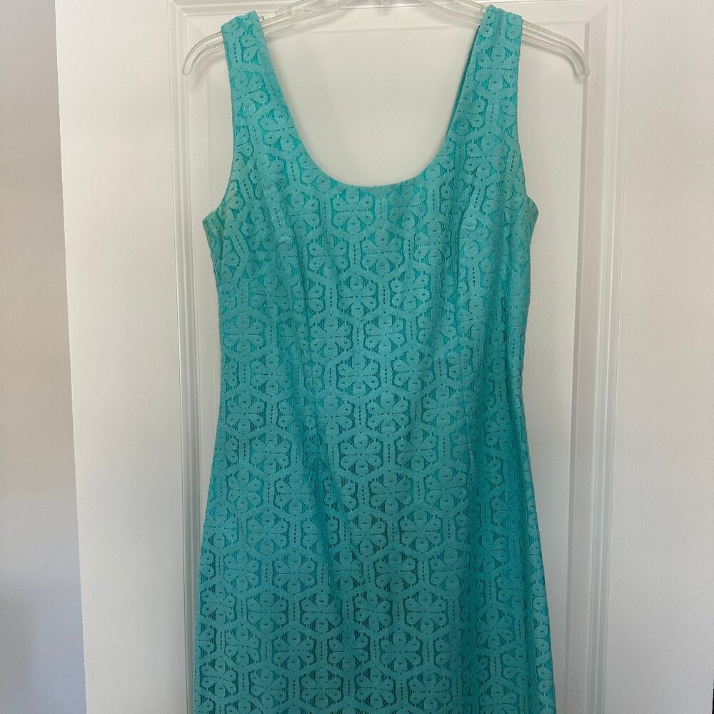 Lilly Pulitzer Lonnie blue floral lace dress
